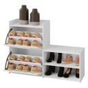 Ver imagem 2 de Sapateira Daniela com 2 Portas Organizador de Sapatos Cor:branco
