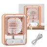 Ventilador Umificador Luminaria Led Touch 3 Velocidades Portatil Usb Mesa Silencioso Trabalho Casa E - 1