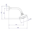 Ver imagem 3 de Ducha Fria Articulada Chuveiro Piscina Autolimpante Dourada
