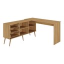 Ver imagem 3 de Mesa Profissional para Manicure em L com 3 Gavetas Jady Multimóveis Mp6043 Madeirado/preto