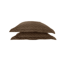 Ver imagem 1 de Par de Capa Porta Travesseiro Matelado Microfibra com Abas Cama Posta:marrom