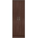 Ver imagem 1 de Sapateira Armário Multiuso Alto 2 Portas 6 Prateleiras 61cm Café Demóbile