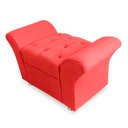 Ver imagem 3 de Kit Cabeceira Geovana + Calçadeira Baú Veneza Solteiro 100cm Suede - Renascer Decor:Vermelho