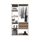 Ver imagem 3 de Guarda Roupa Closet 2 Peças com 1 Cabideiros 2 Gavetas e 6 Nichos Easy 