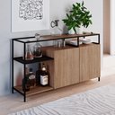 Ver imagem 2 de Buffet Bar Dinâmico New Hanover e Preto 135 cm - D’Rossi