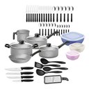 Ver imagem 1 de Kit Tramontina Cozinha 47 Peças 20297612 com Panelas, Talheres, Facas, Potes e Utensílios Domésticos