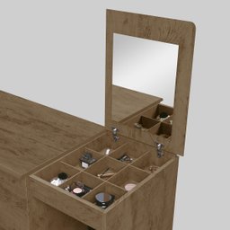 Comoda 5 gavetas com corrediças 2 portas 1 colméia porta objetos Sarah Castanho - Fenix - 6