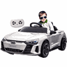 Carro Eletrico Zippy Toys Audi Rs E-tron Gt 12v Branco Controle - 2