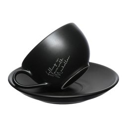 Jogo de 6 Xícaras Chá Manhattan 160 ml Porcelana Preta Haüskraft JGCH054/PT - 1
