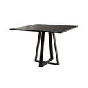 Ver imagem 2 de Mesa de Jantar Mônaco 110cm Tampo Preto Pés Preto