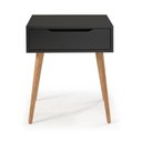 Ver imagem 2 de Mesa de Cabeceira Preta 50x60cm
