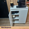 Mini Despensa 2 Portas Branca 100% Mdf – Entregue Montada, Ideal para Cozinha | Pôr Design & Móveis - 9