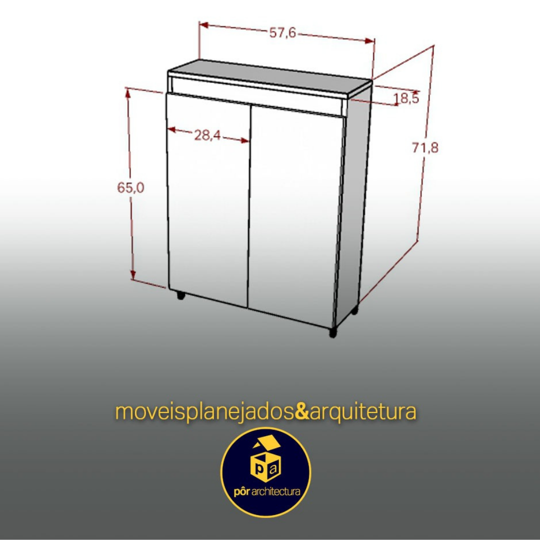 Mini Despensa Branca de 2 Portas - Organização Máxima com Design Compacto - Armário Auxiliar para Co - 2