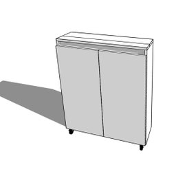 Mini Despensa Branca de 2 Portas - Mdf , Armário para Cozinha Pequena - 6