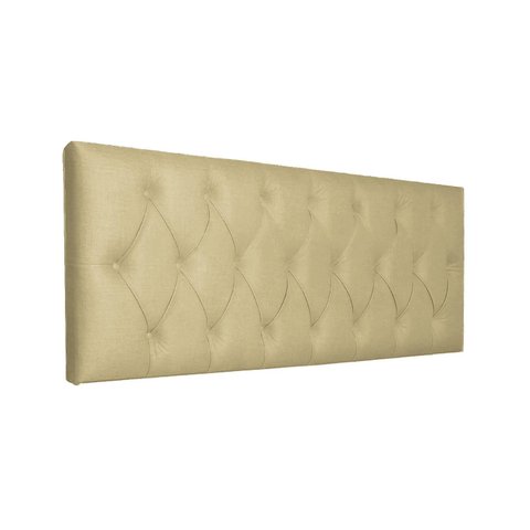Cabeceira Capitonê Cama Box Estofada Luxo Linho Rbl:queen Painel/bege