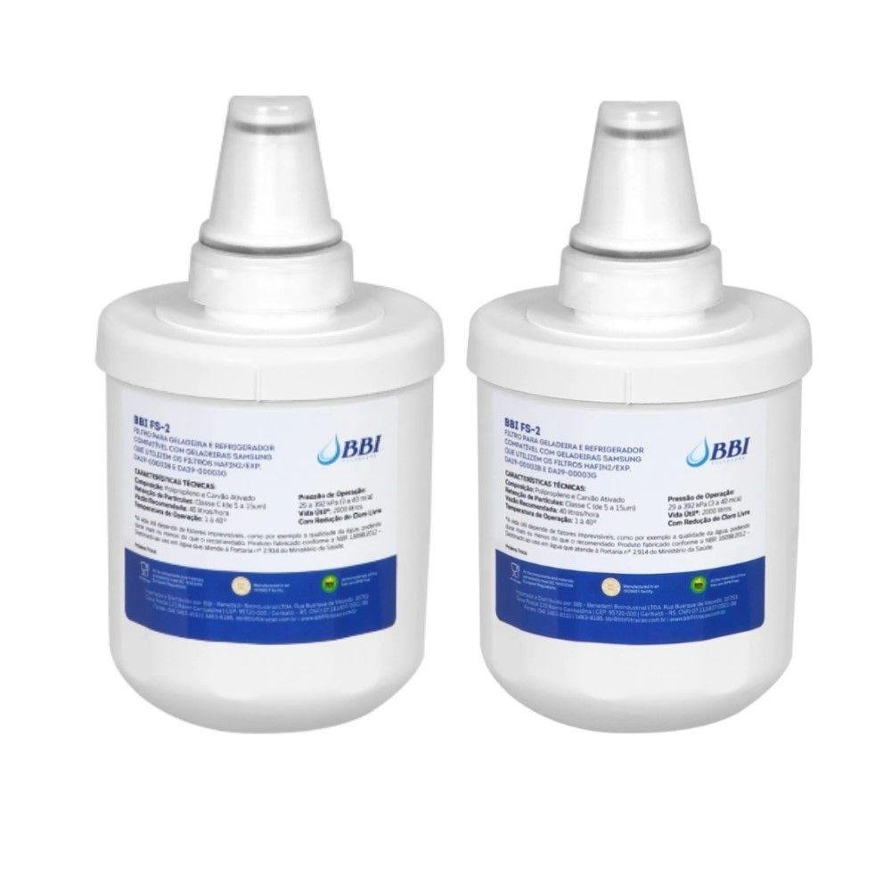 Kit 2 Filtro Interno Fs-2 Geladeira Bbi - 2
