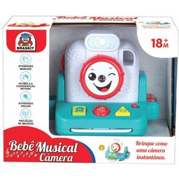 Brinquedo para Bebe Bebe Musical Camera Som e Imag - 3