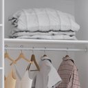 Ver imagem 5 de Guarda Roupa Solteiro 132cm 3 Portas 4 Gavetas Taiga Branco/cinnamon L01 - Mpozenato