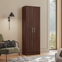 Ver imagem 4 de Conjunto Guarda Roupa 6 Portas e Sapateira York Cafe Touch