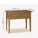 Ver imagem 3 de Aparador 100cm 2 Gavetas Colonial