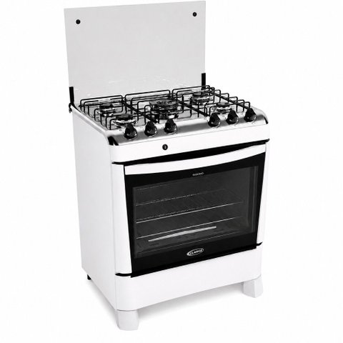Fogão a Gás Fascino 5 Bocas Tripla Chama 3,0KW com Forno de 96 Litros Easy Clean Clarice