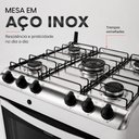 Ver imagem 6 de Fogão a Gás Fascino 5 Bocas Tripla Chama 3,0KW com Forno de 96 Litros Easy Clean Clarice