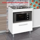 Ver imagem 6 de Balcão Cooktop Forno Gabinete Fogão Cozinha Buriti Branco