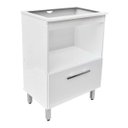 Ver imagem 1 de Balcão Cooktop Forno Gabinete Fogão Cozinha Buriti Branco