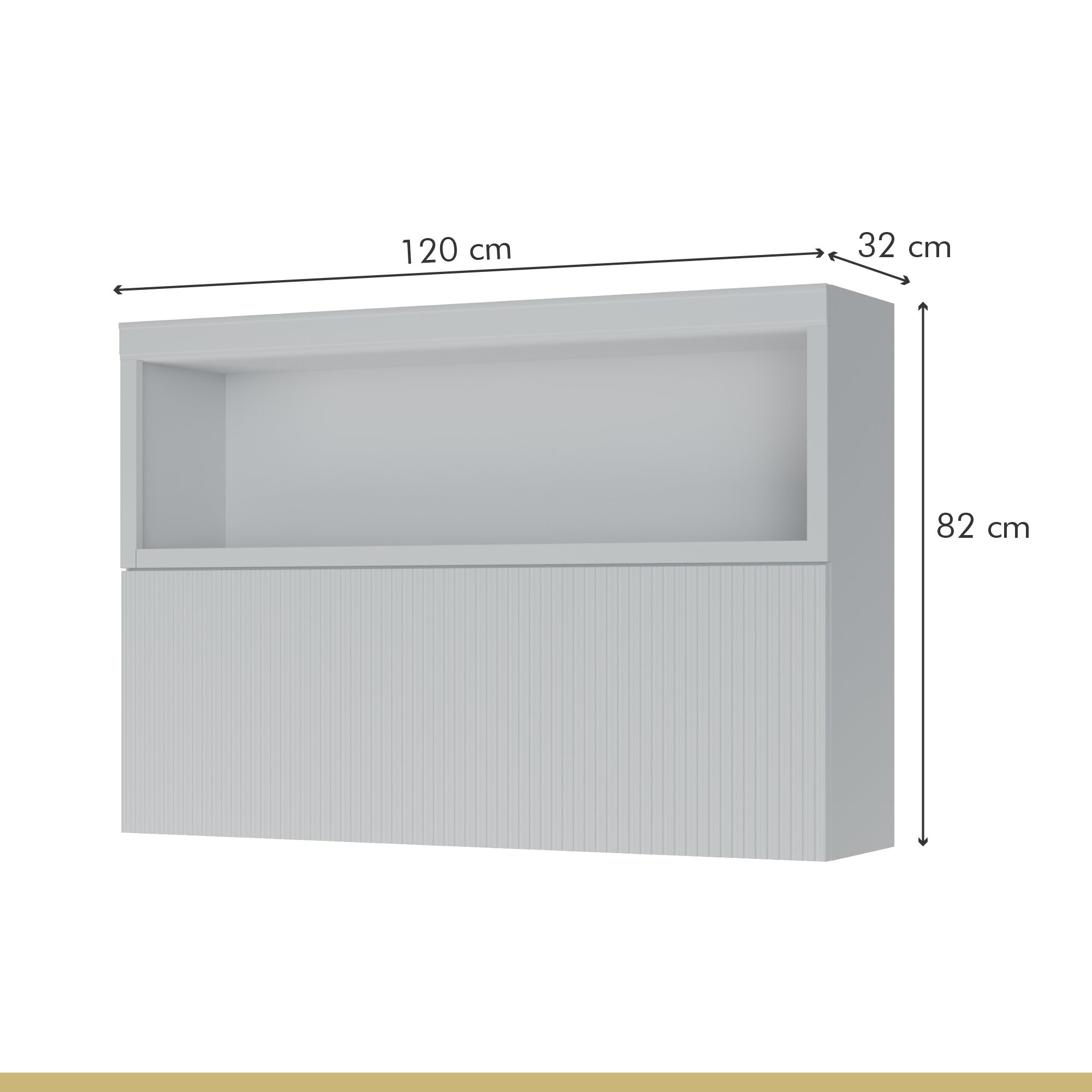 Cozinha Modulada 4 Peças Ripado  100% Mdf Marquesa - 6