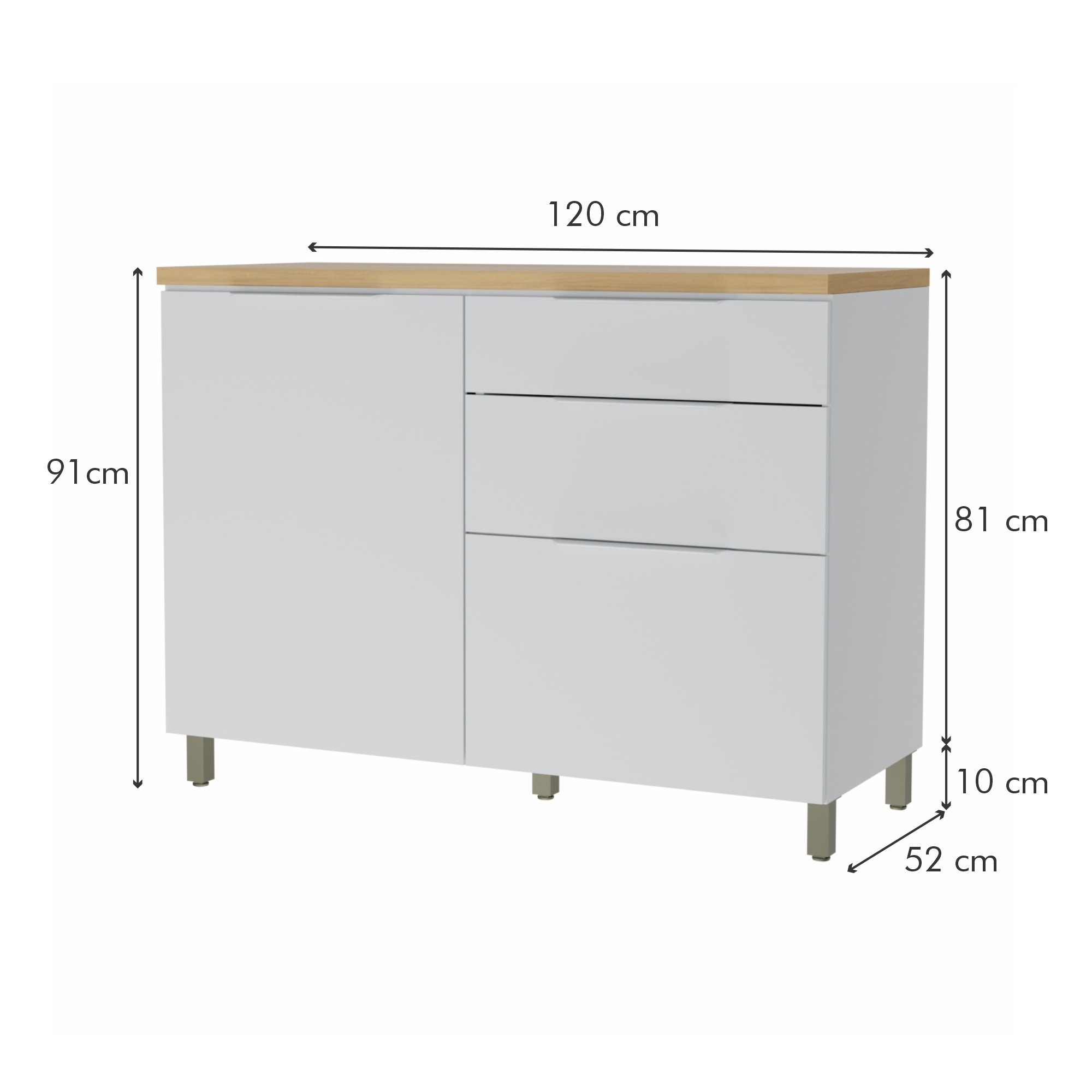 Cozinha Modulada 4 Peças Ripado  100% Mdf Marquesa - 10