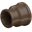 Ver imagem 4 de Kit 5 Luva Soldável Redução Pvc Marrom para Canos Tubos Água Fria 2x1.1/2” Polegadas Dn