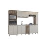 Cozinha Sofia Modulada 6 Pecas 16 Portas Naturale Off White - Moveis Paraná Sopia Pop Nature com Off - 1