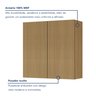 Cozinha Modulada 7 Peças Com 3 Armários Aéreos Ripado 3 Balcões 1 Paneleiro  100% Mdf Rainha - 13