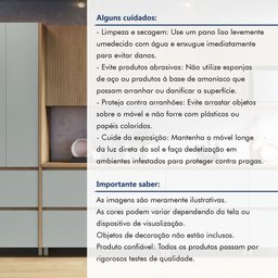 Cozinha Modulada 7 Peças Com 3 Armários Aéreos Ripado 3 Balcões 1 Paneleiro  100% Mdf Rainha - 20
