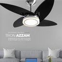 Ver imagem 2 de Ventilador de Teto Tron 130W 120cm 4 Pás 3 Velocidades Preto Azzam 110V