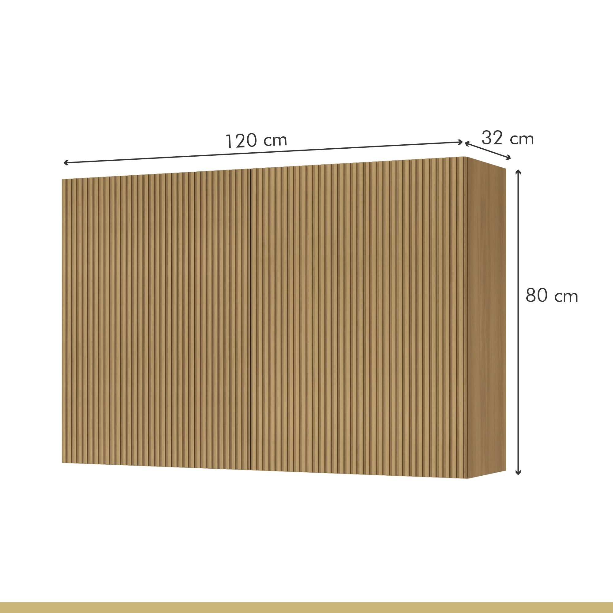 Cozinha Modulada 7 Peças Com 3 Armários Aéreos Ripado 3 Balcões 1 Paneleiro  100% Mdf Rainha - 7