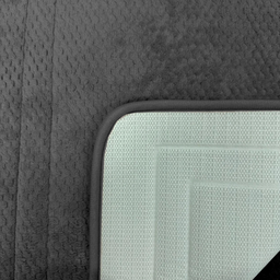 Tapete Porta Entrada Antiderrapante Aconchego 65x45cm Chumbo - 5