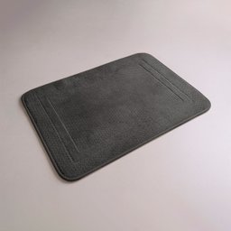 Tapete Porta Entrada Antiderrapante Aconchego 65x45cm Chumbo - 1