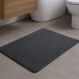 Tapete Porta Entrada Antiderrapante Aconchego 65x45cm Chumbo - 2