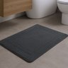 Tapete Porta Entrada Antiderrapante Aconchego 65x45cm Chumbo - 2