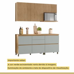 Cozinha Modulada 4 Peças Ripado  100% Mdf Rainha - 6