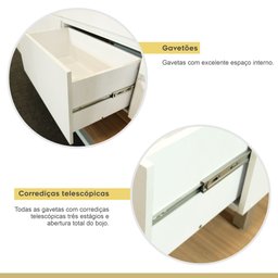 Cozinha Modulada 4 Peças Ripado  100% Mdf Rainha - 17