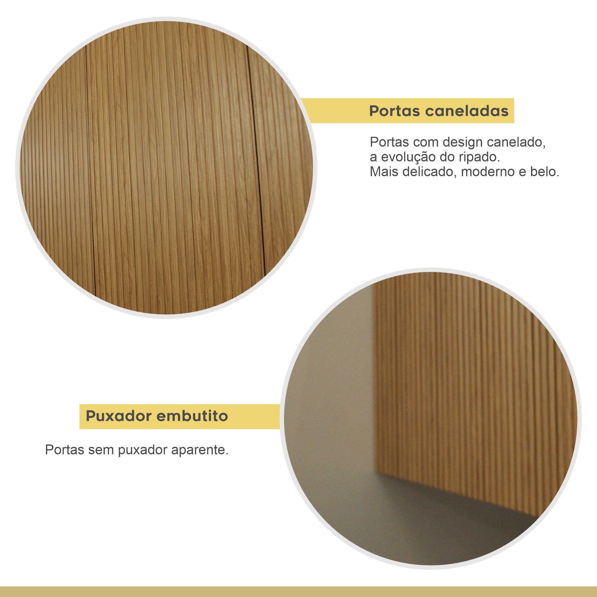 Cozinha Modulada 4 Peças Ripado  100% Mdf Rainha - 10