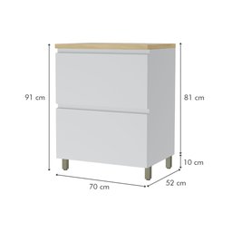 Cozinha Modulada 4 Peças Ripado  100% Mdf Rainha - 12