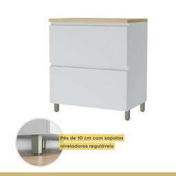 Cozinha Modulada 4 Peças Ripado  100% Mdf Rainha - 13
