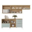 Ver imagem 3 de Cozinha Modulada 5 Peças Ripado  100% Mdf Marquesa