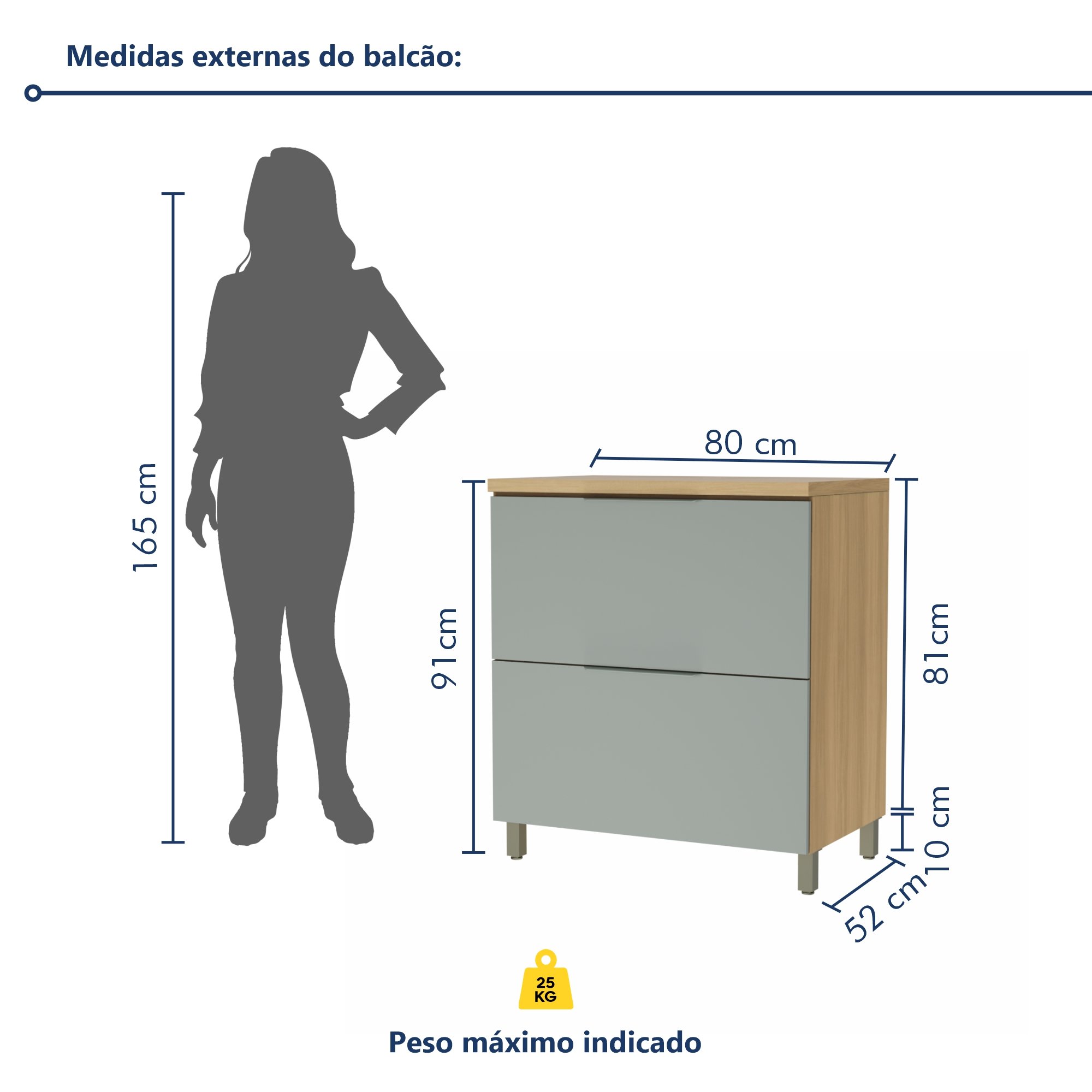 Cozinha Modulada 5 Peças Ripado  100% Mdf Marquesa - 17