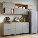 Ver imagem 2 de Cozinha Modulada 5 Peças Ripado  100% Mdf Marquesa