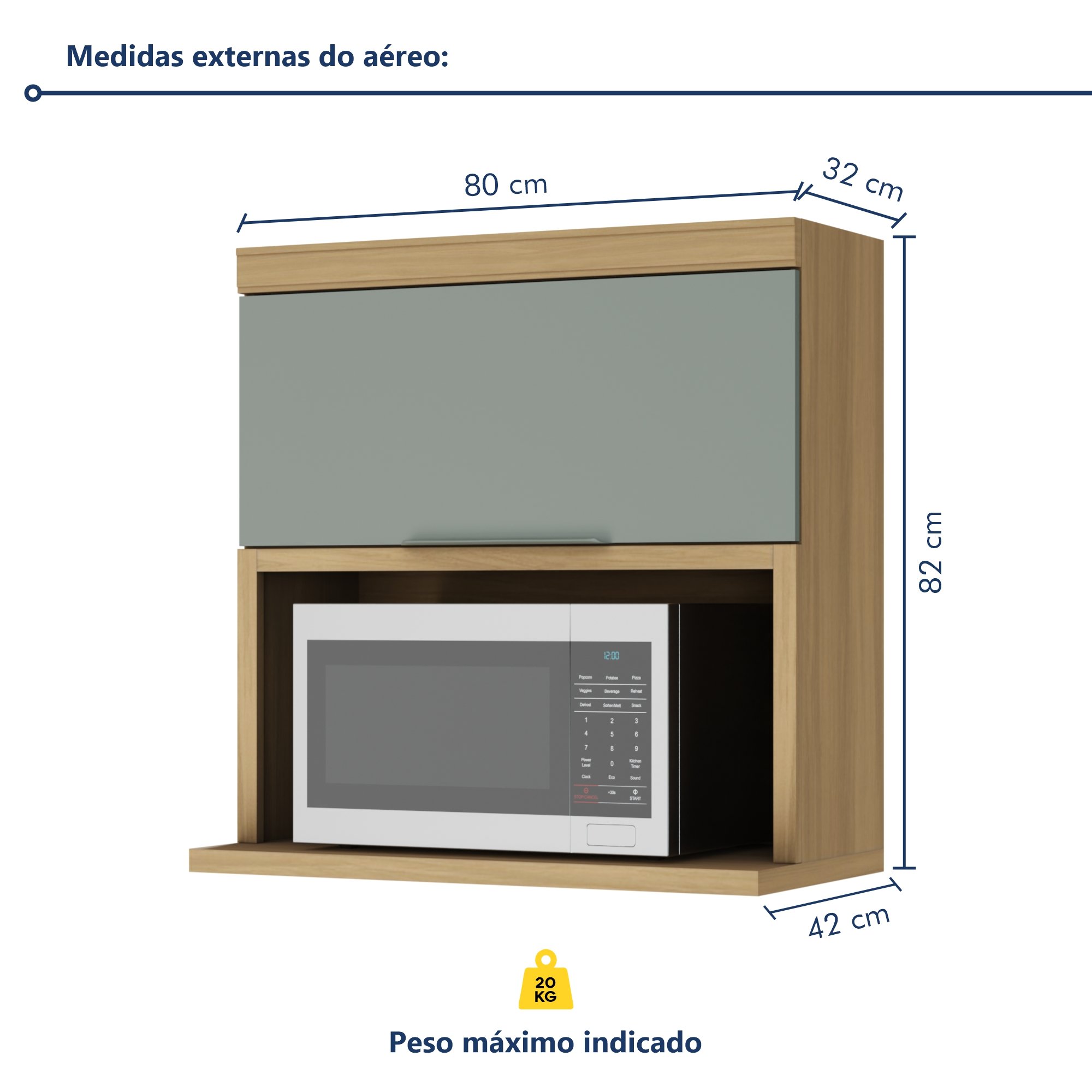 Cozinha Modulada 5 Peças Ripado  100% Mdf Marquesa - 14