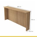 Ver imagem 4 de Painel Ilha Ripado Canelado 200cm 100% MDF Nature